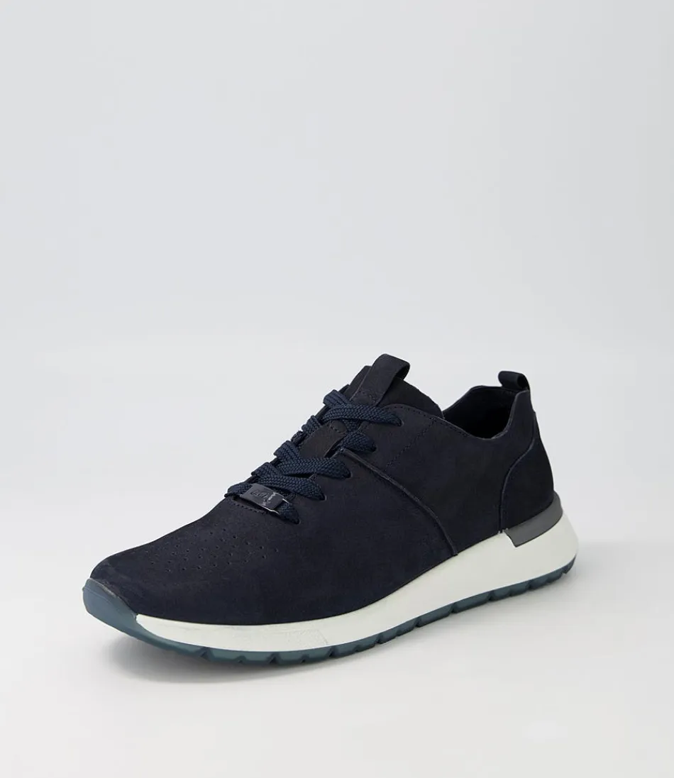 Women ARA Comfort<Venice 02 Navy Leather Sneakers