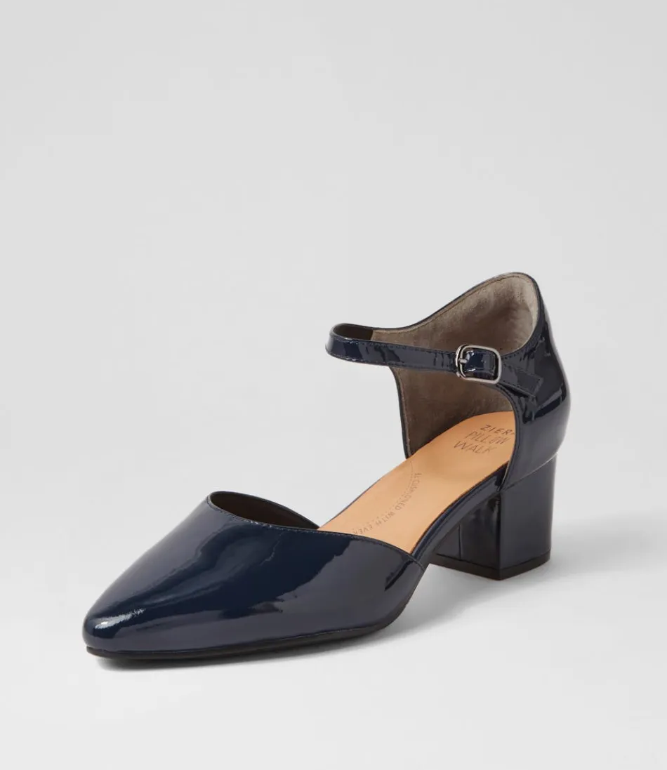 Women ZIERA Heels<Vitor Xw Navy Patent Leather Heels