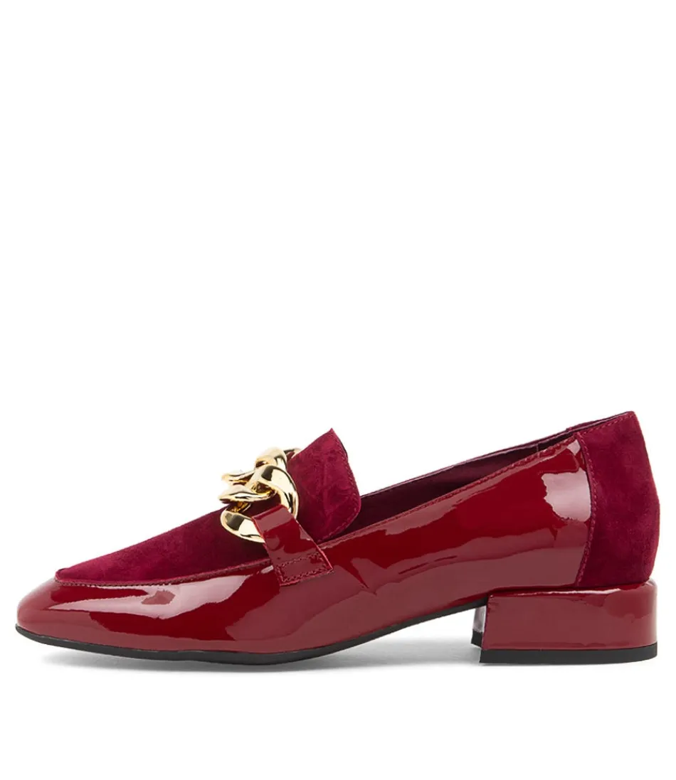 Women DJANGO & JULIETTE Loafers<Vivandy Bordeaux Patent Leather Loafers