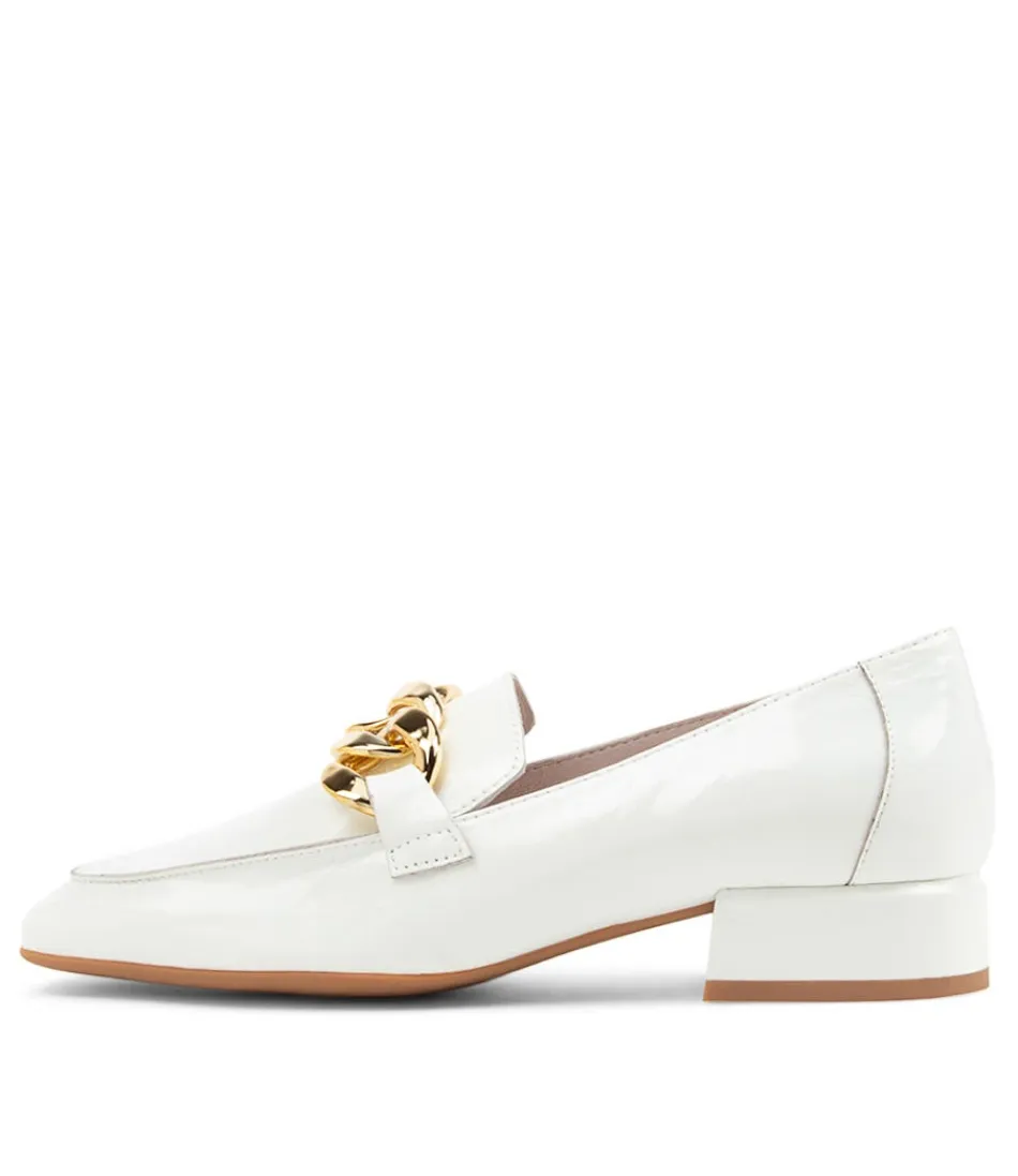 Women DJANGO & JULIETTE Loafers<Vivandy White Patent Leather Heels