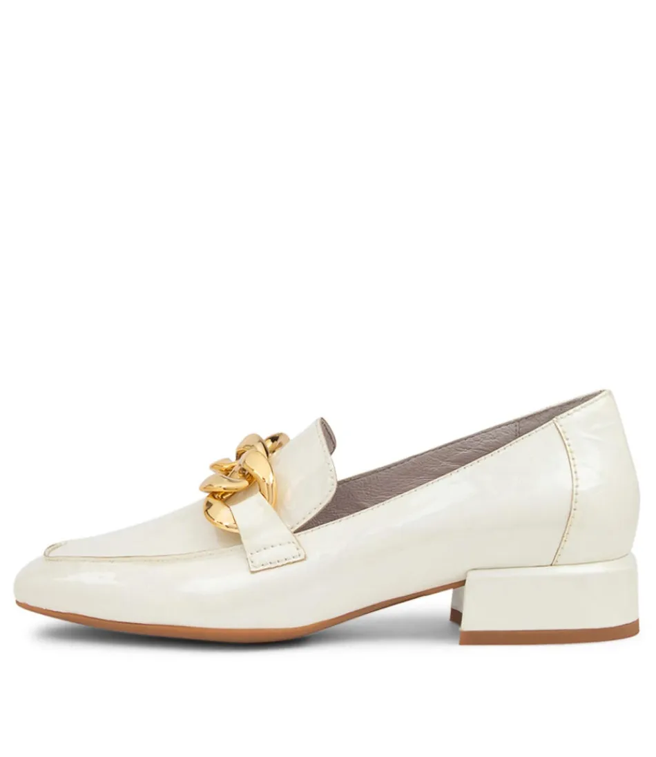 Women DJANGO & JULIETTE Loafers<Vivandy White Shrunken Patent Heels