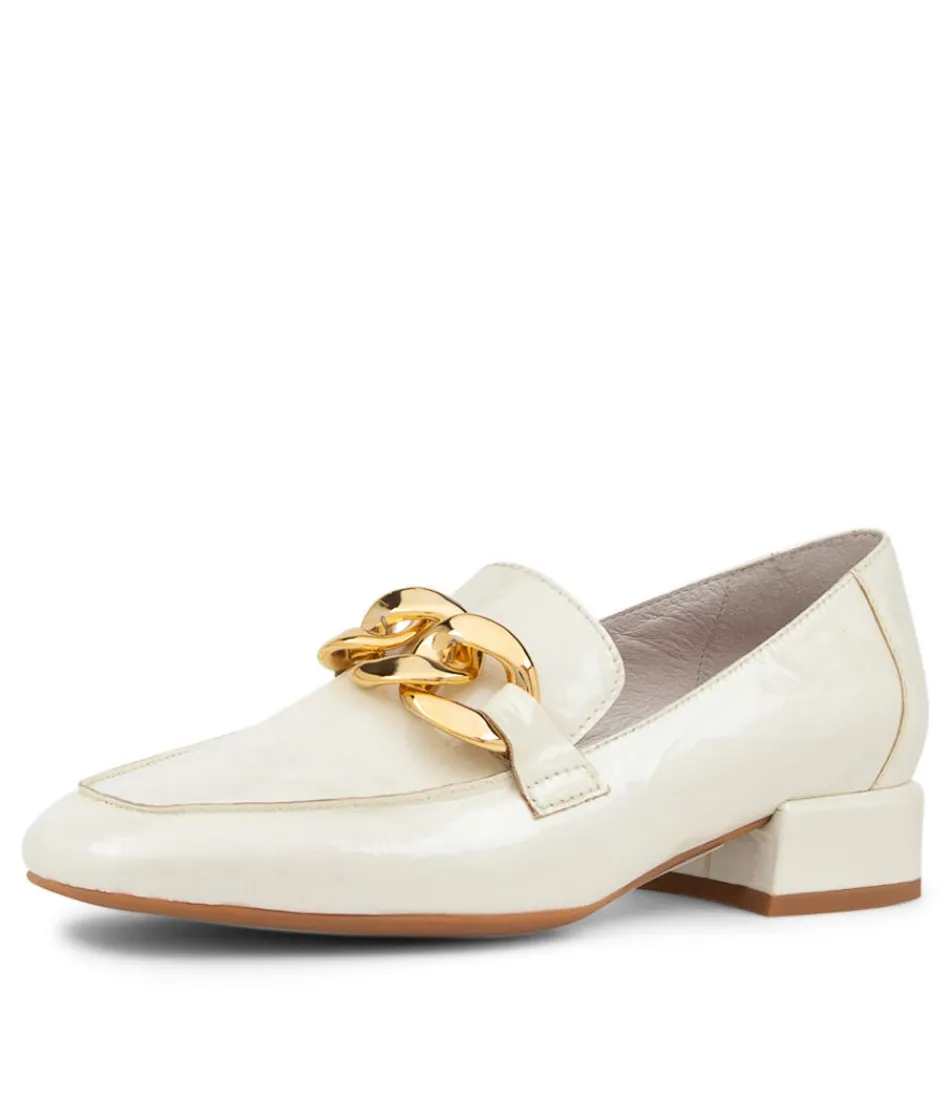 Women DJANGO & JULIETTE Loafers<Vivandy White Shrunken Patent Heels