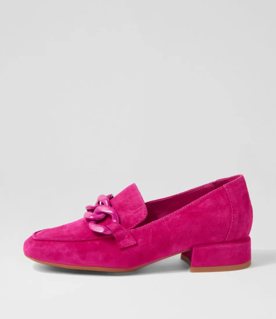 Women DJANGO & JULIETTE Loafers<Vivek Fuchsia Suede Heels