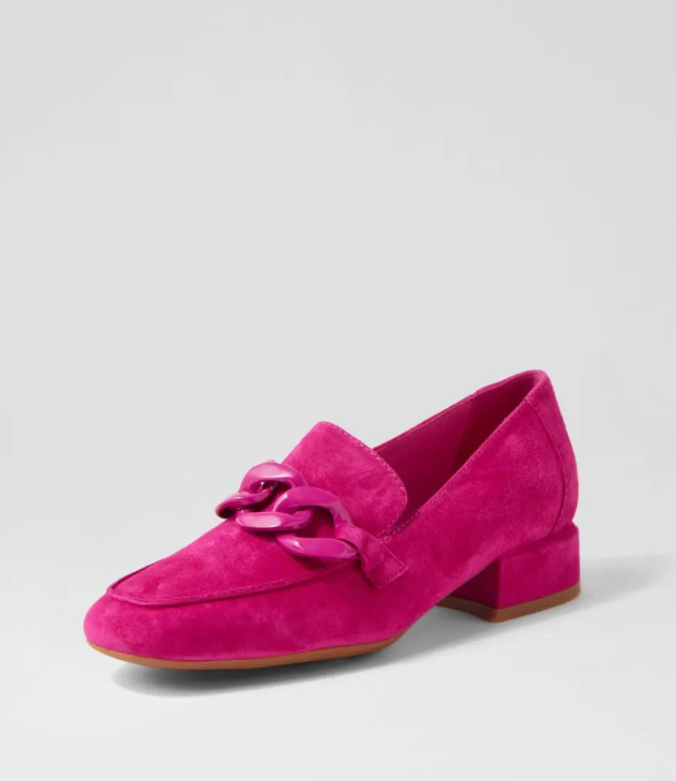 Women DJANGO & JULIETTE Loafers<Vivek Fuchsia Suede Heels