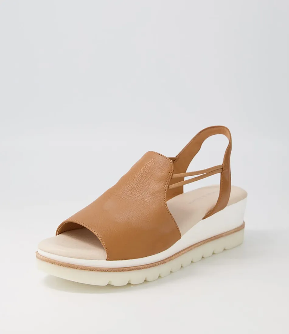 Women DJANGO & JULIETTE Wedges<Wadmire Dark Tan Leather Sandals