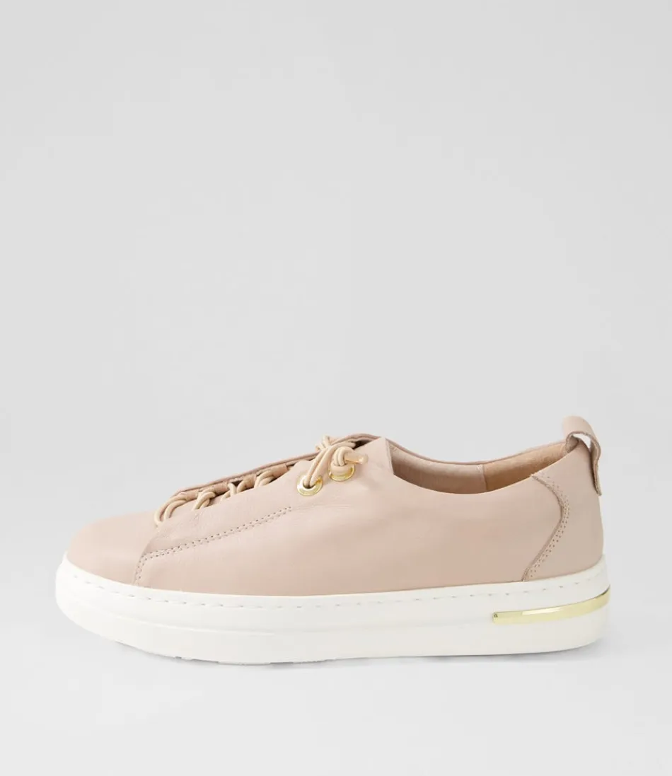 Women DJANGO & JULIETTE Sneakers<Wattel Rose White Leather Sneakers