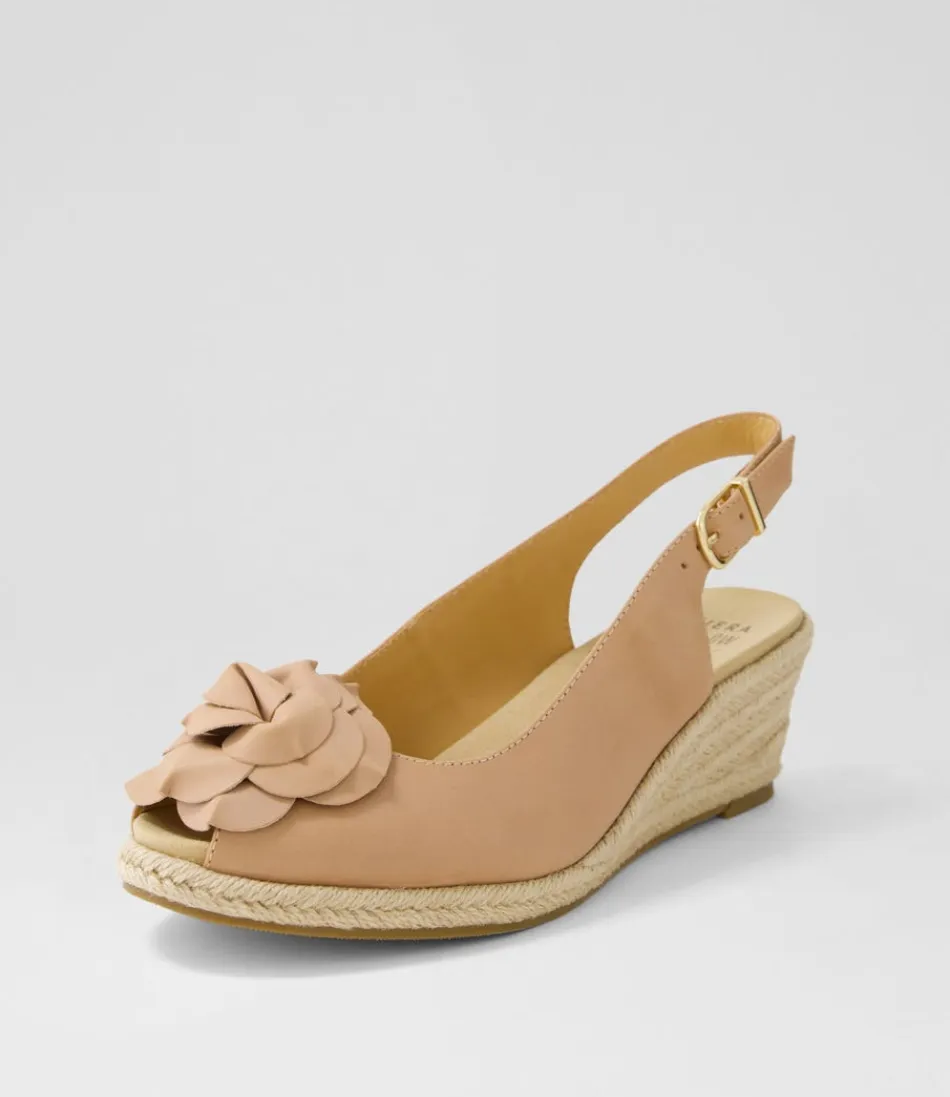 Women ZIERA Wedges<Wawer W Cafe Leather Sandals