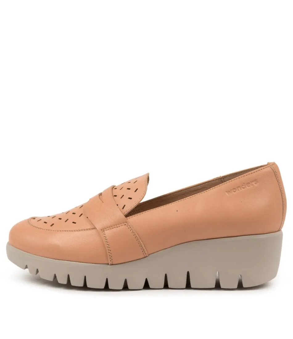 Women WONDERS Loafers<Wendie Nude Leather