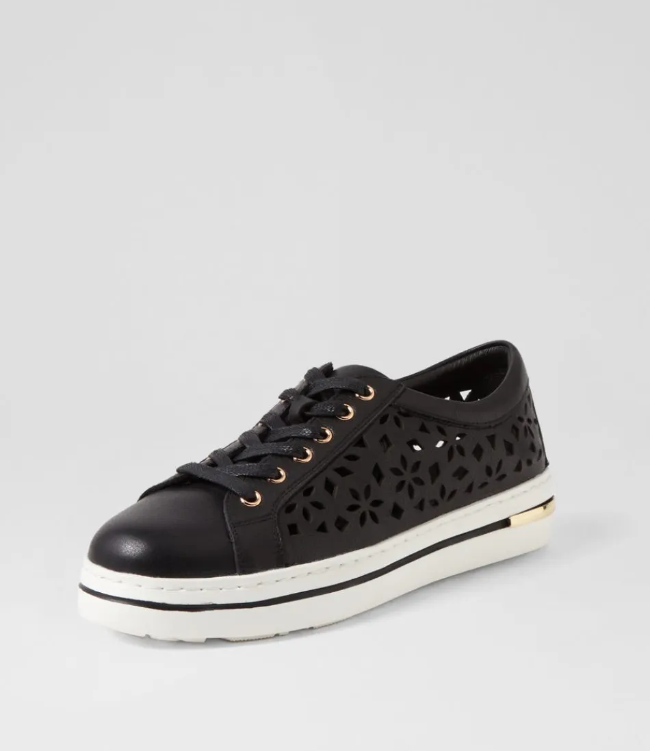 Women DJANGO & JULIETTE Sneakers<Wim Black White Leather Sneakers