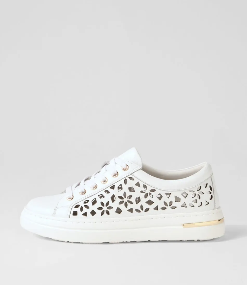 Women DJANGO & JULIETTE Sneakers<Wim White Leather Sneakers