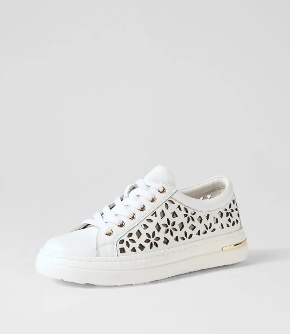 Women DJANGO & JULIETTE Sneakers<Wim White Leather Sneakers