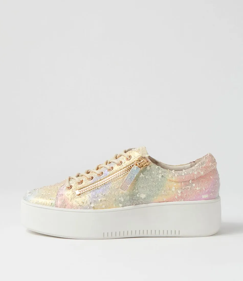 Women DJANGO & JULIETTE Wedges<Wolfies Rainbow Multi Leather Sneakers