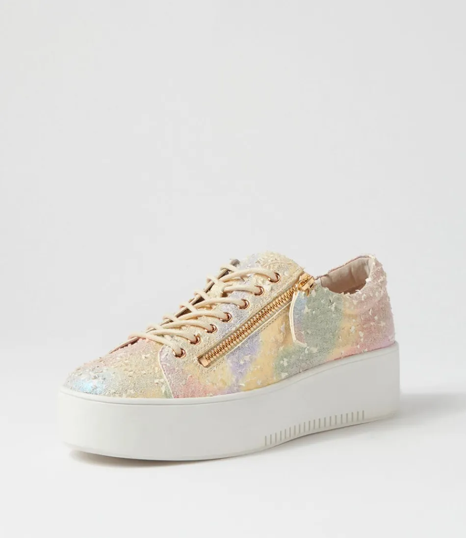 Women DJANGO & JULIETTE Wedges<Wolfies Rainbow Multi Leather Sneakers