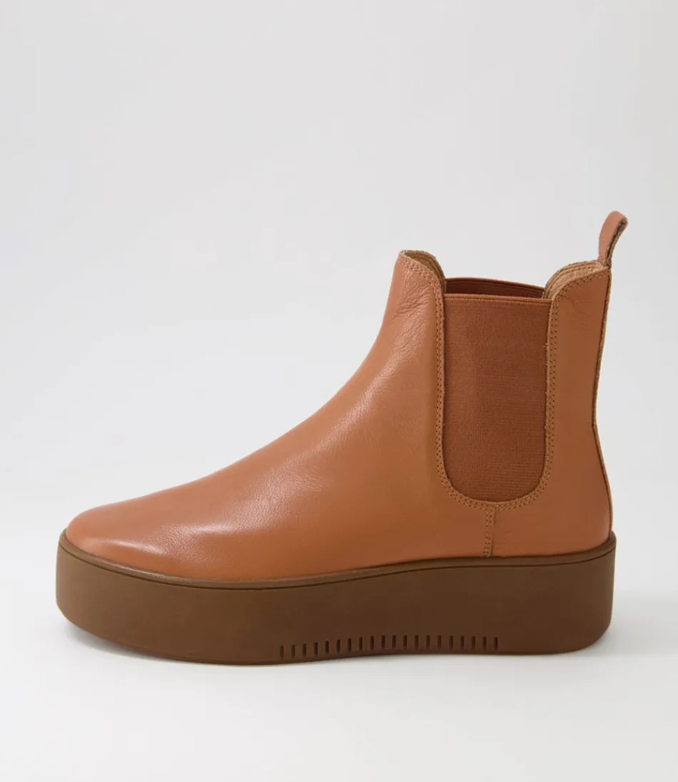 Women DJANGO & JULIETTE Boots<Wylder Scotch Light Choc Leather Chelsea Boots