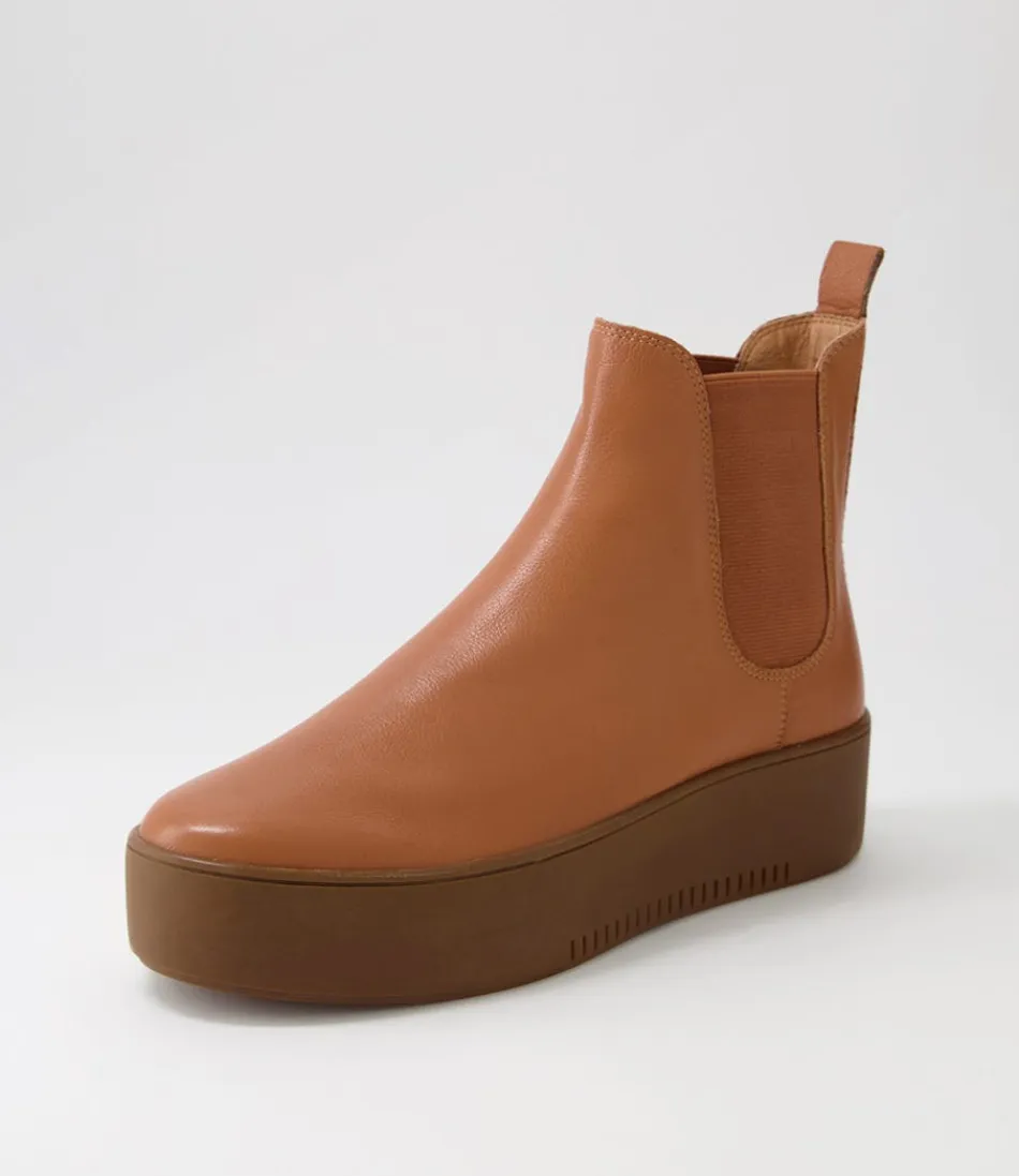 Women DJANGO & JULIETTE Boots<Wylder Scotch Light Choc Leather Chelsea Boots