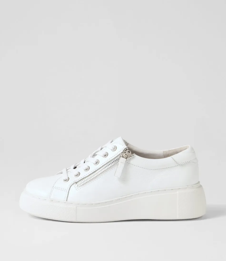 Women DJANGO & JULIETTE Sneakers<Yanji White Leather Sneakers