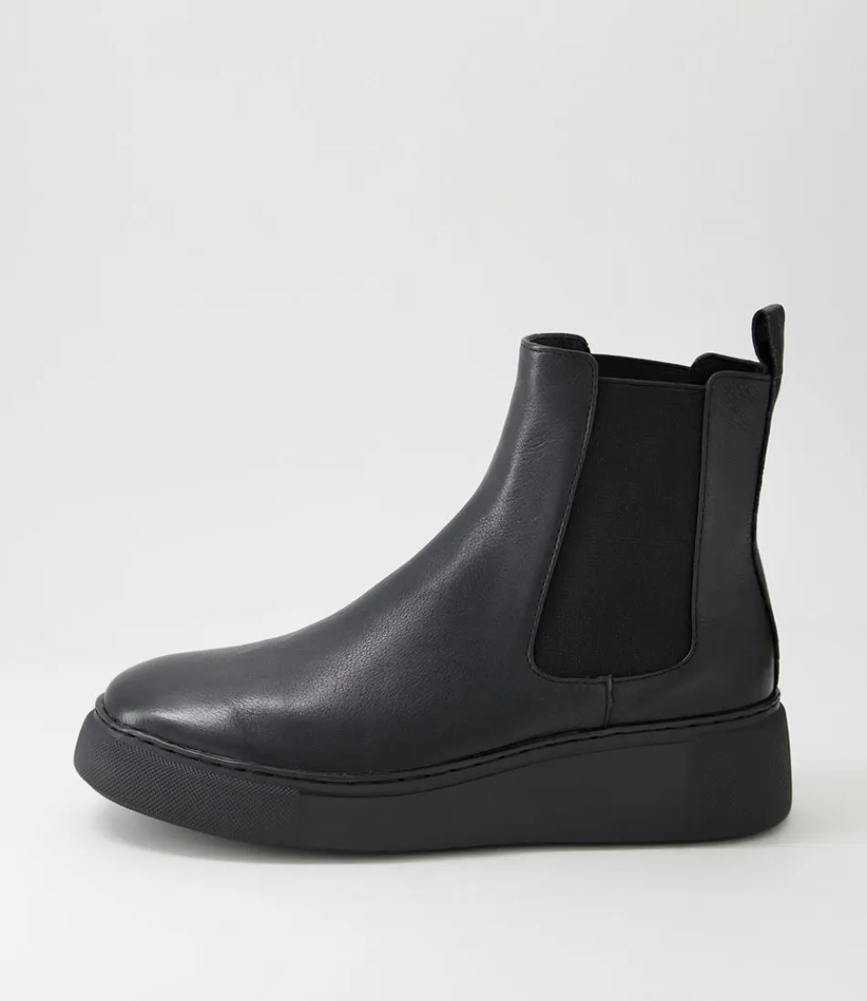 Women DJANGO & JULIETTE Boots<Yestin Black Leather Chelsea Boots