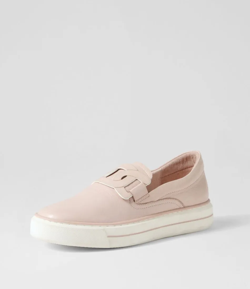 Women DJANGO & JULIETTE Sneakers<Yinnit Dusty Pink White Leather Sneakers