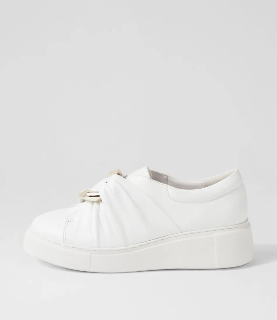 Women DJANGO & JULIETTE Sneakers<Yolla White Leather Sneakers