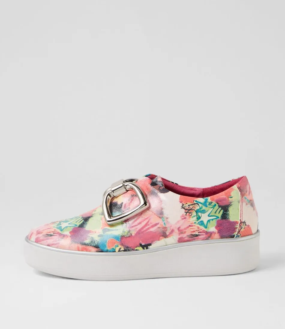 Women ZIERA Sneakers<Zeki W Pink Mix Patent Leather Sneakers