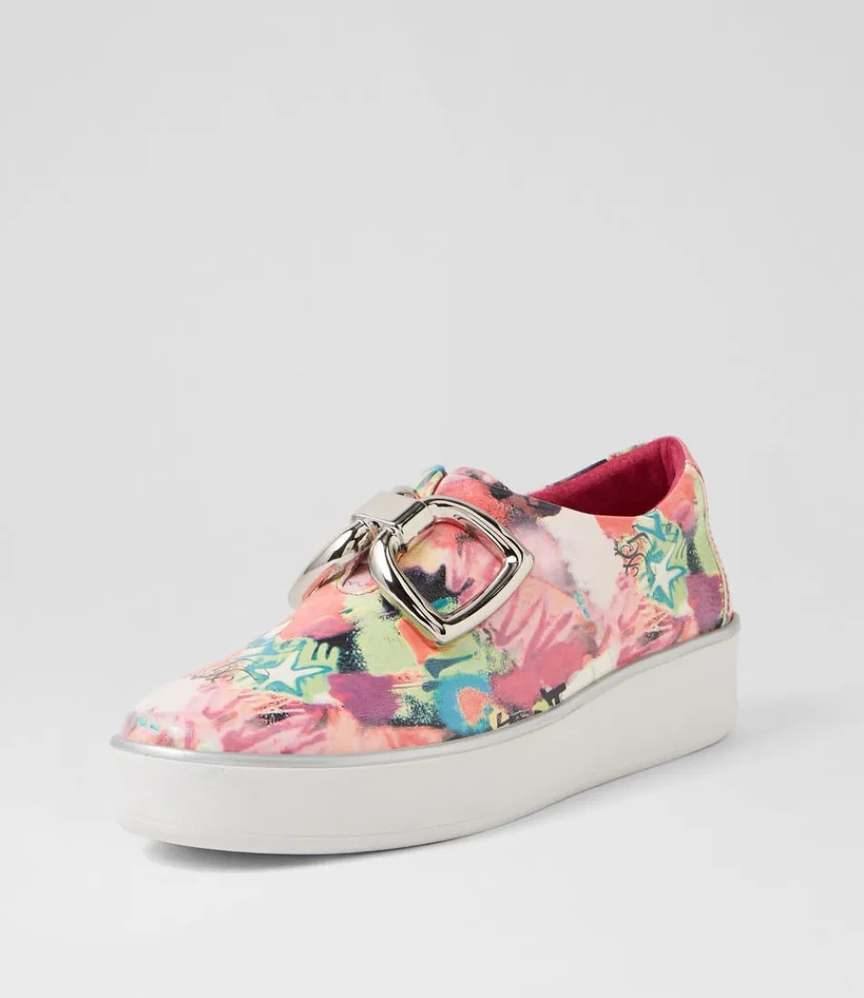 Women ZIERA Sneakers<Zeki W Pink Mix Patent Leather Sneakers