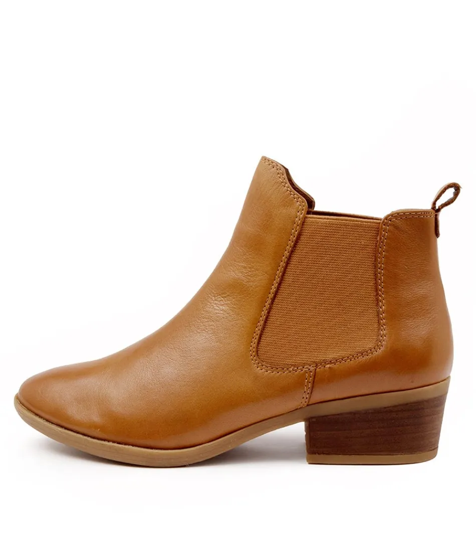 Women DIANA FERRARI Boots<Zenna Whiskey Leather Ankle Boots