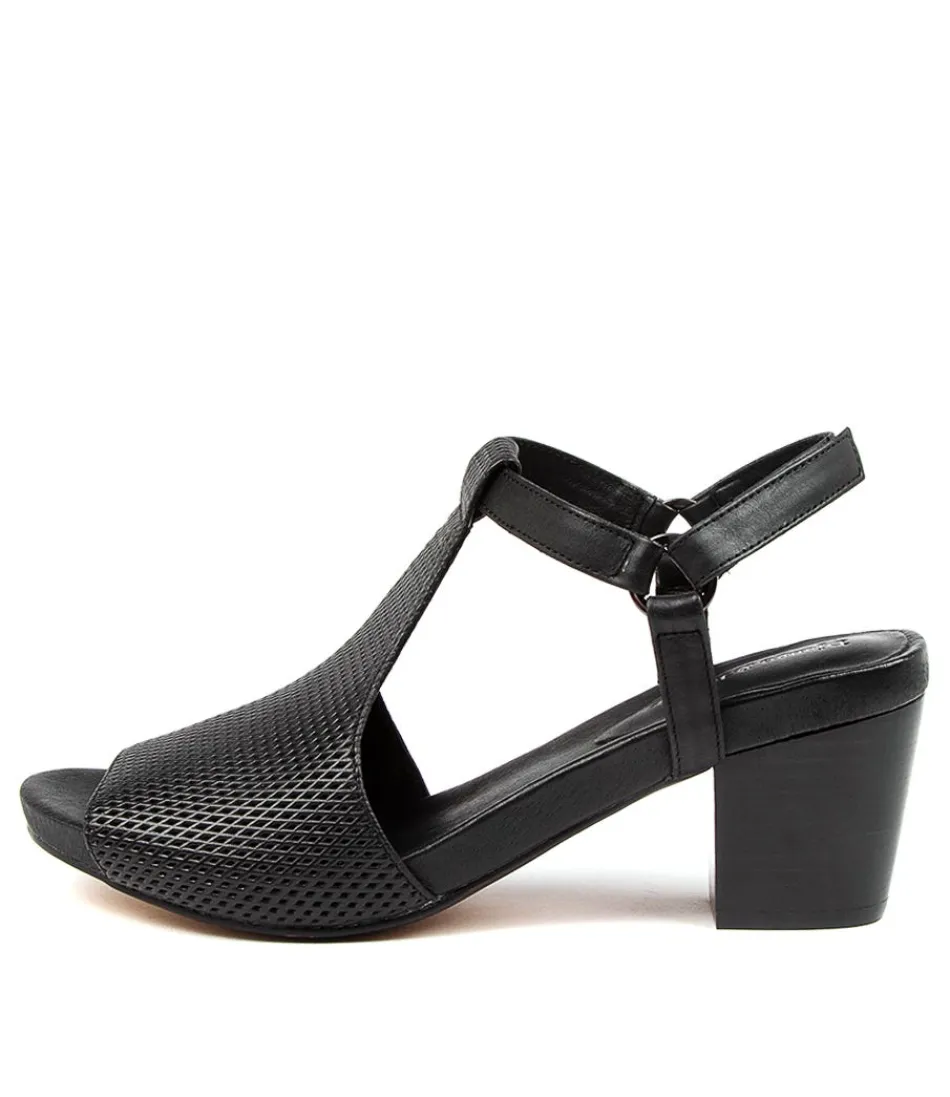 Women DJANGO & JULIETTE Heels<Zettie Black Leather