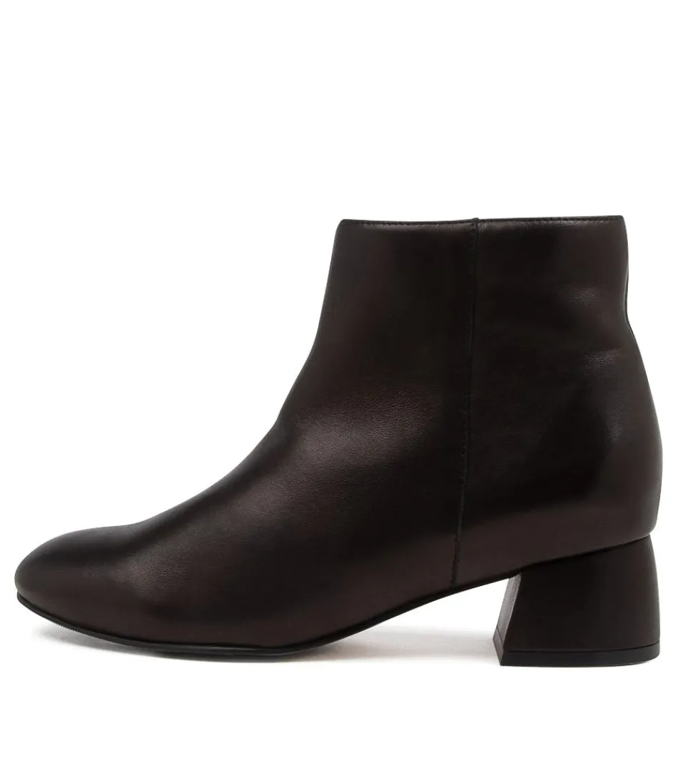 Women ZIERA Boots<Ziggys W Black Leather Ankle Boots