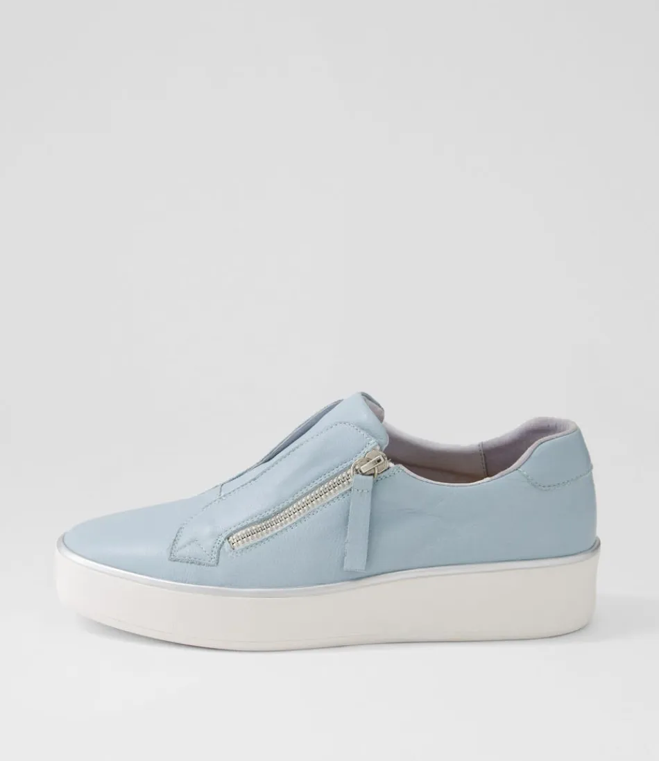 Women ZIERA Sneakers<Zikta W Denim White Leather Sneakers