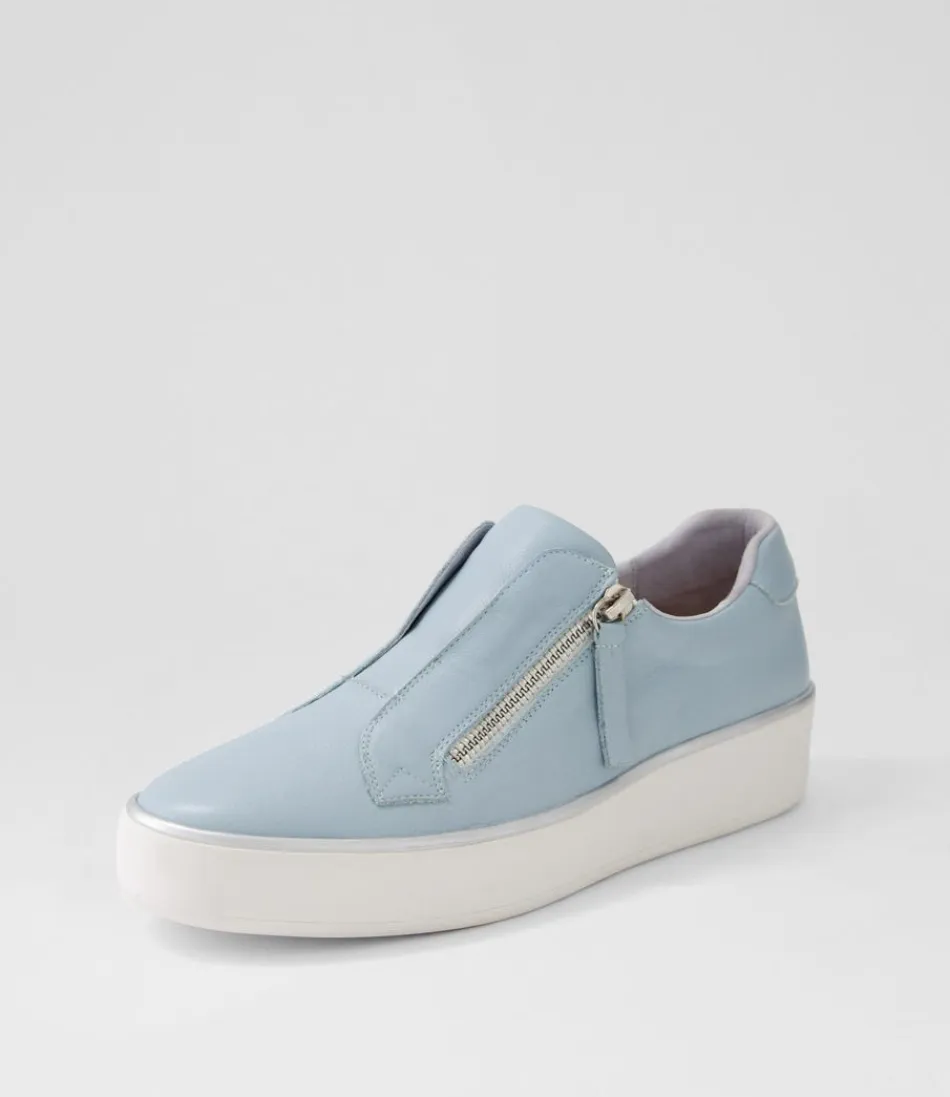 Women ZIERA Sneakers<Zikta W Denim White Leather Sneakers