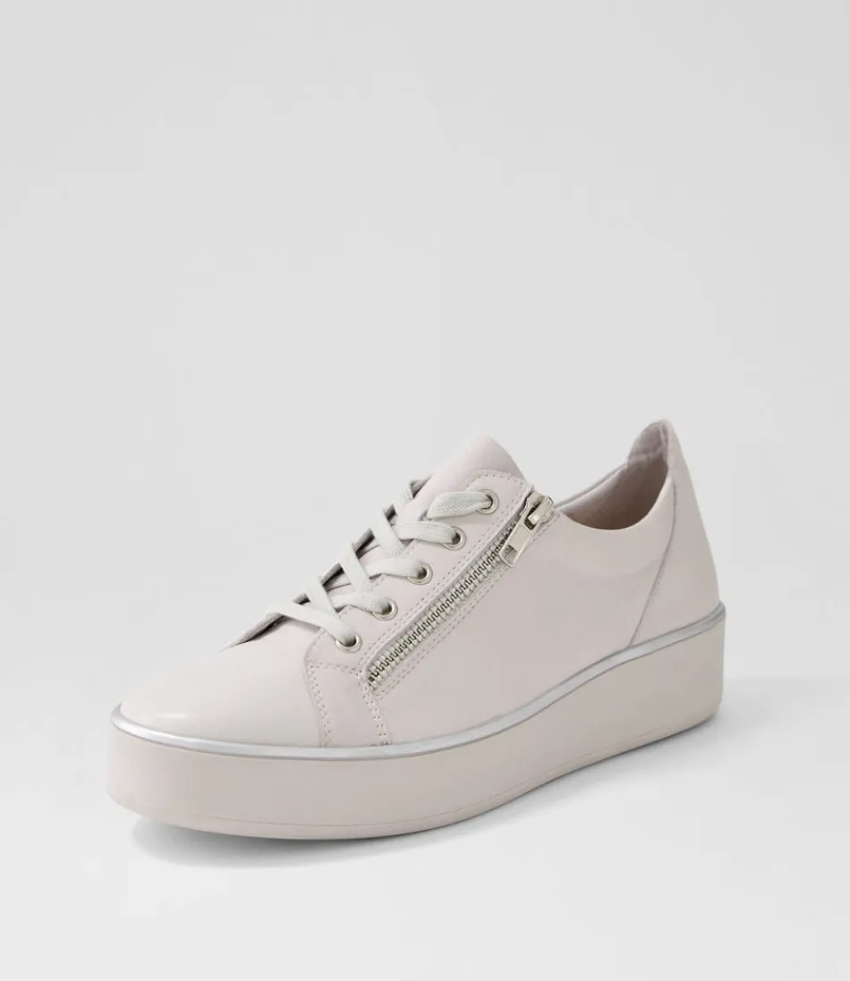 Women ZIERA Sneakers<Zissy W Ivory Leather Sneakers