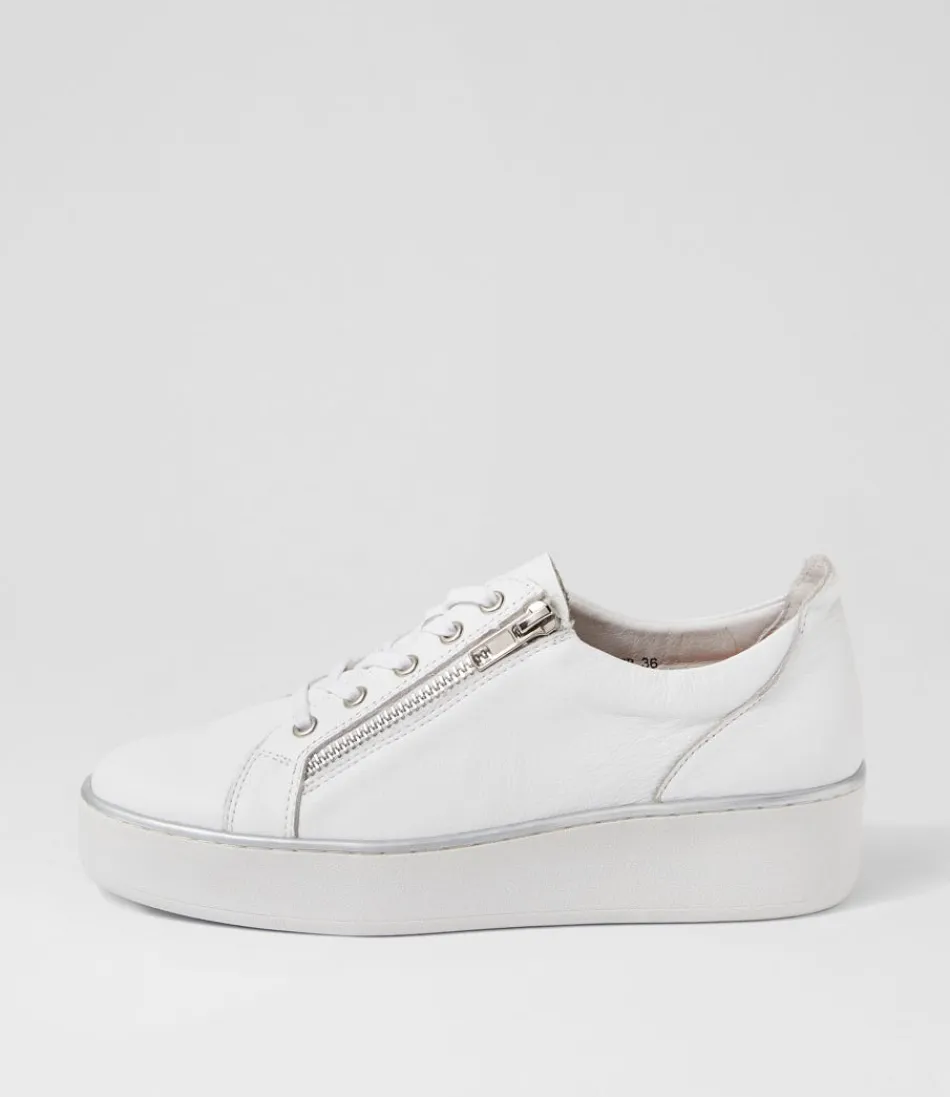 Women ZIERA Sneakers<Zissy W White Leather Sneakers