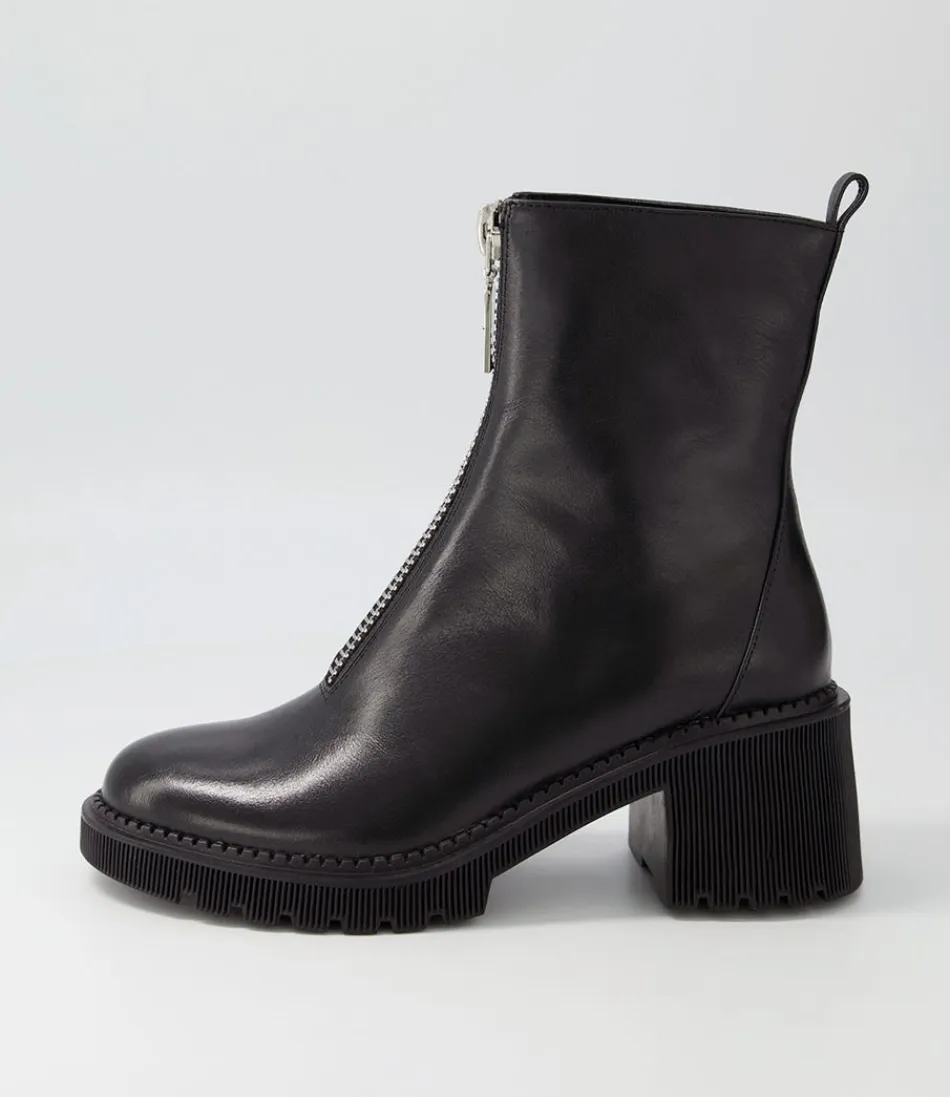 Women DJANGO & JULIETTE Boots<Zosia Black Leather Ankle Boots