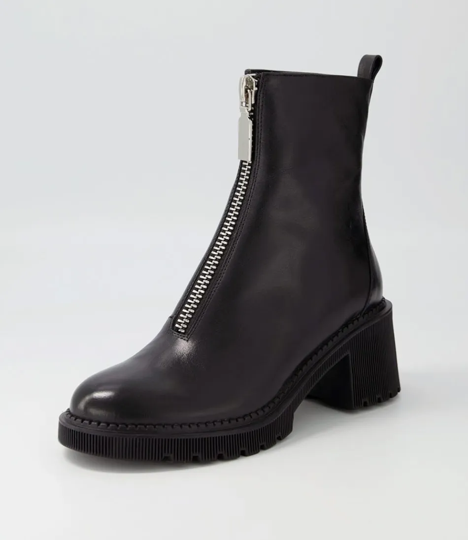 Women DJANGO & JULIETTE Boots<Zosia Black Leather Ankle Boots