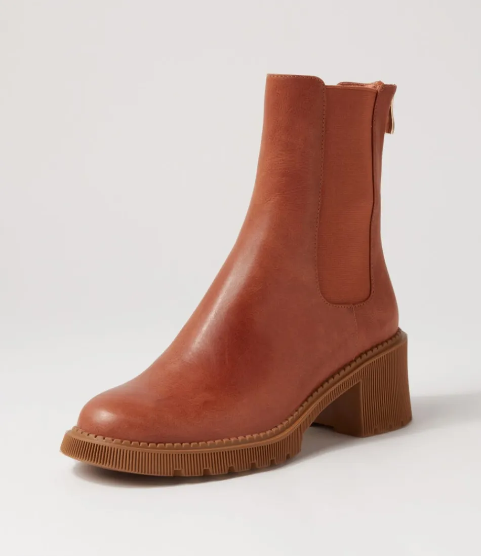 Women DJANGO & JULIETTE Boots<Zozo Cognac Leather Chelsea Boots