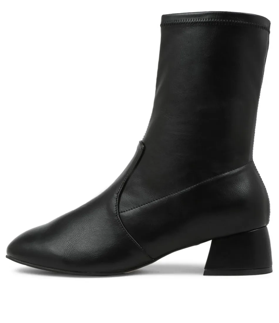 Women ZIERA Boots<Zuka W Black Stretch Ankle Boots